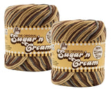 Lily Sugar N Cream Super Size Yarn 100% Cotton 3 oz Earth Ombre Set of 2