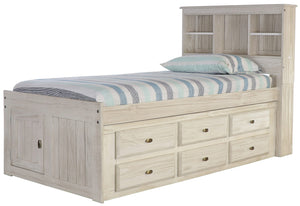 American Furniture Classics Solid Pine Adjustable, Twin, Light Ash