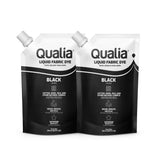 Qualia Fabric Dye - for Natural Fibers - 235 ml (Black 2 Pack)