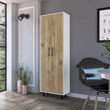 Napoles Multistorage Pantry Cabinet -Kitchen- White / Macadamia