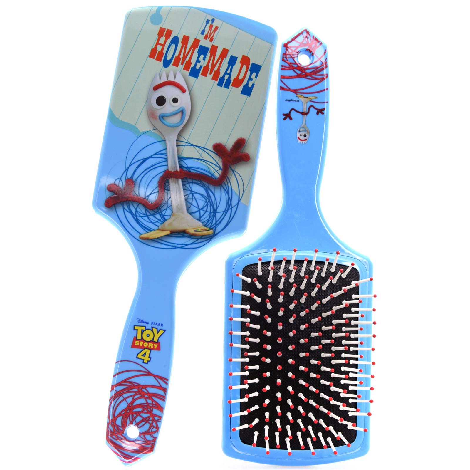 Toy Story 4 Paddle Hair Brush, Blue, Small, 1 Ounce