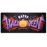 Happy Halloween Pumpkin Black Mouse Pad, 35.4 x 15.7 XXL Extended Large Desk Mat, Funny Cute Trick or Treat Gaming Mouse Pads wi
