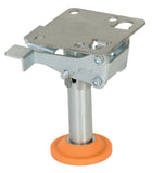 Vestil FLLKL5 Floor Lock, Steel/Poly, 51/2 to 61/4, Silver