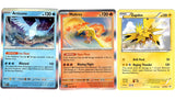 Articuno Moltres Zapdos - Legendary Pokemon Card Lot - 144/165-23/108 - Pokemon 151 - Roaring Skies