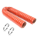 NOWBALL 2.5in Automotive Air Duct Hose, Length 2 Meter-6.6ft, 2.5 Silicone Flexible Cooling Ducting, 63mm High Heat Brake Exhaus