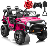 JOYRACER 2 Seater Ride On Toys Car for Big Kids, 24V Electric Vehicles w/20'' Large Seat, 4X200W Engines, 4WD/2WD Switchable, 4-