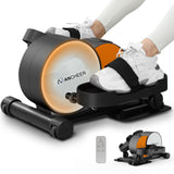 ANCHEER Under Desk Elliptical, Leg Exerciser While Sitting for Seniors with Remote Control, Display Monitor, Electric Seated Ped