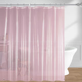 downluxe Shower Curtain Liner, PEVA Plastic Shower Liner with 3 Magnets, 72 x 72 Waterproof Bathroom Curtain, Pink, 1 Pack