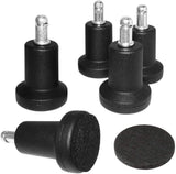 Bell Glides Replacement Office Chair or Stool Swivel Caster Wheels to Fixed Stationary Castors, for Carpet High Profile Bell Gli