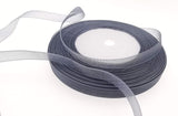 Dxeud Sheer Organza Ribbon (Gray, 5/8 x 50 Yards)