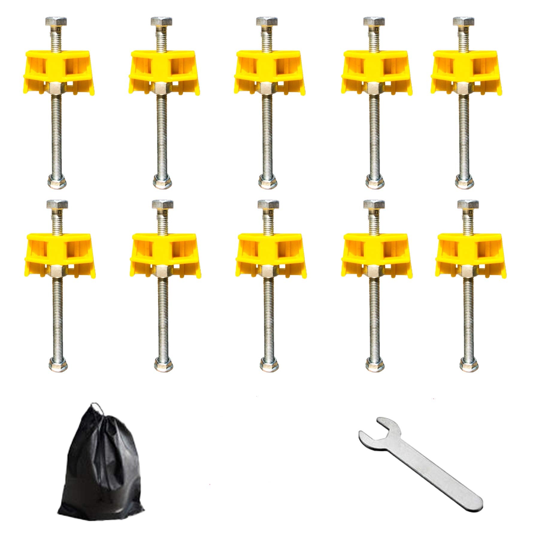 10 Packs Wall Tile Leveling Apparatuses Portable Tile Lifting Tool Adjustable Height Locator For Building Walls & Floors, Doors