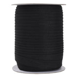 Mandala Crafts 55 Yards 1/2 Inch Black Double Fold Bias Tape for Sewing - Bias Binding Tape for Quilting Binding, Hemming, Seam,