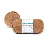 Mary Maxim Mellowspun DK Yarn, Lightweight Acrylic Brown Crochet Yarn for Baby Blankets, Afghans, Sweaters, and Clothing, 284 Ya