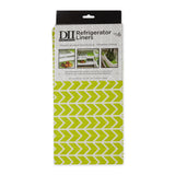 Avocado Herringbone Print Fridge Liner Set/6