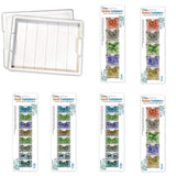 Bead Storage Solutions Plastic Stackable Organizer Tray Bundle with Lid and 39 Assorted Size Small and Medium Containers for Cra