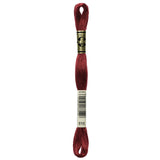 DMC 117816 6 Strand Embroidery Cotton Floss, Garnet, 8.7Yard