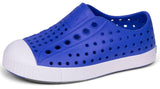 Native Shoes Unisex-Kids Jefferson Sneakers, UV Blue/Shell White, 11 Little Kid
