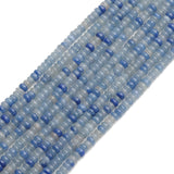 Yochus 4x2mm Blue Dongling Abacus Disk Bead Natural Gemstone Stone Beads for Jewelry Making