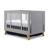 Sorelle Furniture Uptown Panel Crib, Modern Wood and Clear Acrylic Baby Crib, Made of Wood and Easy to Clean Acrylic, Non-Toxic 