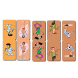 woopme Set of 5 Magnetic Cartoon Bookmark for Book Lovers Readers Students Gift Magnetic Page Clips Folding