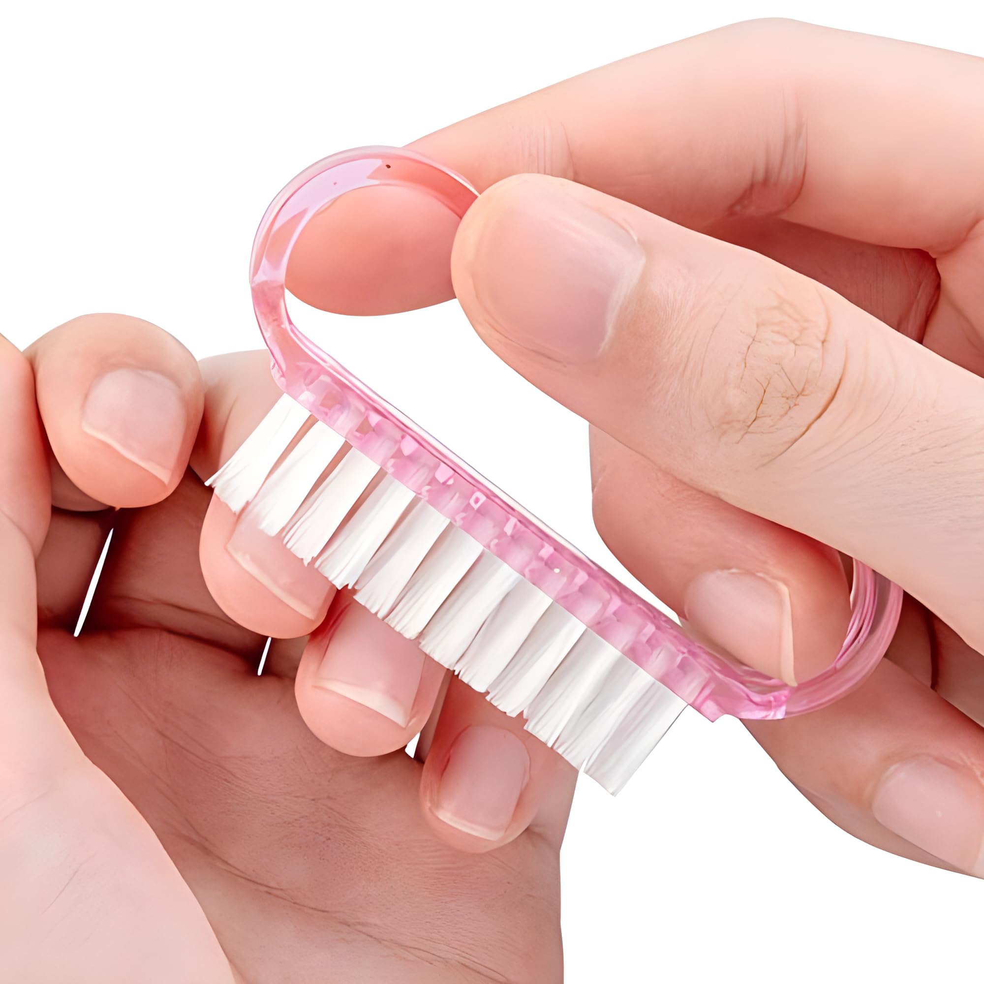 12-Pack Handle Grip Nail Brush(assorted color), Fingernail Scrub Cleaning Brushes for Toes and Nails Cleaner, Pedicure Brushes f