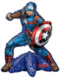 Anagram/MD 26 Avengers Captain America Birthday Party Decoration Supply Multi-Balloon Mylar Foil Air-Fill Balloon