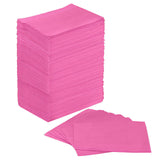 JMU Dental Bibs, Disposable Dental Bibs Fuchsia, 125 Pack Waterproof Dental Bib for Dentist - 2-Ply Paper 1-Ply Film, Soft & Com