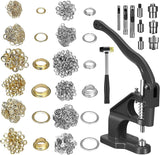 Nuscen Hand Press Grommet Machine Kits -Grommet Press Tool -Eyelet Rivet Press Machine -Grommet Machine for Crafts(6mm 1/4,10mm 