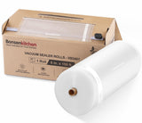 [2025 New] Bonsenkitchen 8x 150 Vacuum Sealer Bags Rolls with Cutter for Food Storage, Commercial Grade, BPA Free, Great for