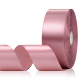 Aoropo Rosy Mauve Ribbon 1-1/2 Inch 60 Yards Mauve Pink Satin Ribbon for Eternal Roses, Flower Bouquet, Gift Wrapping, Crafts, B