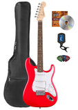 Fender Squier Stratocaster - Torino Red Bundle with Gig Bag, Tuner, Picks, and Austin Bazaar Instructional DVD
