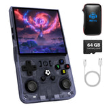 R36MAX Handheld Game Console, Retro Gaming Console with 4000mAh Battery 4.0  IPS Screen, Open Source Linux System, with 64GB TF