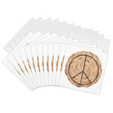 3dRose Meringue Peace Pie - Greeting Cards, 6 x 6 inches, set of 12 (gc_14311_2)