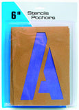 Headline Sign 6in. Stencil Kit, Caps/ Numbers