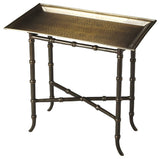 Butler Meiling Antique Brass Tray Table in Bronze