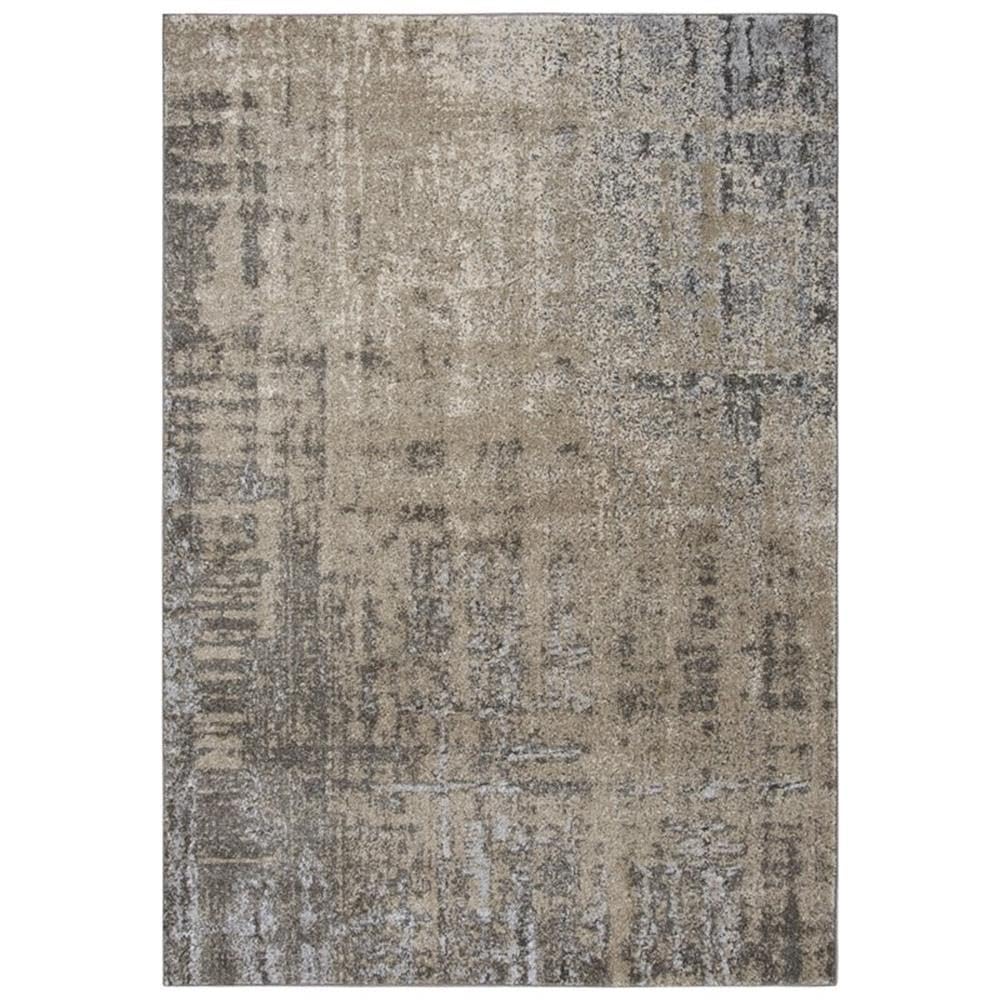 Alora Decor Venice 3'11' X 5'6' Beige/Silver/Taupe Power-Loomed Area Rug