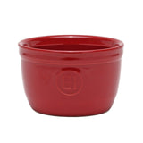 Emile Henry Made in France 8.5 oz Creme Brulee (Set of 2), 5inch by 1.5inch, Burgundy Red