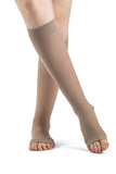SIGVARIS Womens DYNAVEN Open Toe CalfHigh Socks 3040mmHg