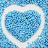 4mm Sky Blue Seed Beads About 1600pcs/110Grams in Bag,6/0 Glass Craft for Making Earrings, Waist Jewelry, DIY Handmade Seed Bead