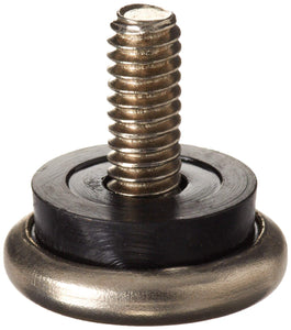 Shepherd Hardware 9449 7/8-Inch Threaded Stem Furniture Glides, 1/4-Inch Stem Diameter, Metal Base With Rubber Cushion, 4-Pack,S