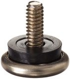 Shepherd Hardware 9449 7/8-Inch Threaded Stem Furniture Glides, 1/4-Inch Stem Diameter, Metal Base With Rubber Cushion, 4-Pack,S