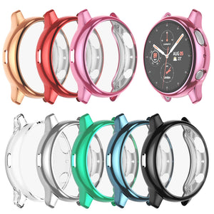 BHARVEST [8 Pack] Screen Protector Case Compatible with Samsung Galaxy Watch Active 2 40mm, Soft TPU Plated All Round Scratch Re