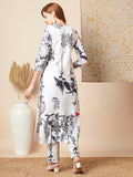 Gosriki Women'S Rayon Blend Straight Printed Kurta With Pant (Satyapra White-Gs_Xl_White_X-Large),White,,B0DBM38ZDC