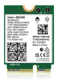 WiFi 7 Wireless Card Intel BE200 NGW, Bluetooth 5.4, 5800Mbps M.2/NGFF Network Support Windows 10/11 (64bit), Linux, Not Support