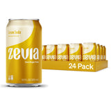 Zevia Zero Sugar Soda, Cream Soda, 12 oz Cans (24-Pack) - Naturally Sweetened, Non-GMO Project Verified, Gluten-Free, Vegan