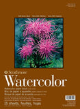 Strathmore 400 Series Watercolor Block, Cold Press, 11x15 Bound (4 sides), 15 Sheets/Block