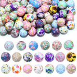 80Pcs 15mm Silicone Beads Bulk Flower Focal Silicone Beads for Keychain Making Necklace Jewelry DIY Bracelet Making Kit (Flower)