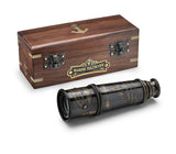 US HANDICRAFTS Handcrafted Brass Nautical Telescope in Wooden Box | to My Grandson Engraved Spyglass from Grandparents | Meaning