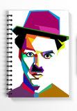 Blue Nexus Diaries Notebook Charlie Chaplin (6 X 9 Inch, Multicolour)_Bnnbl4