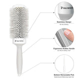Eagle Fortress XL Ceramic + Ionic Round Hair Brush 2 inch - Grey